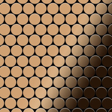 Metal Mosaic Tile Titanium Amber mirror copper 1.6mm Dollar-Ti-AM