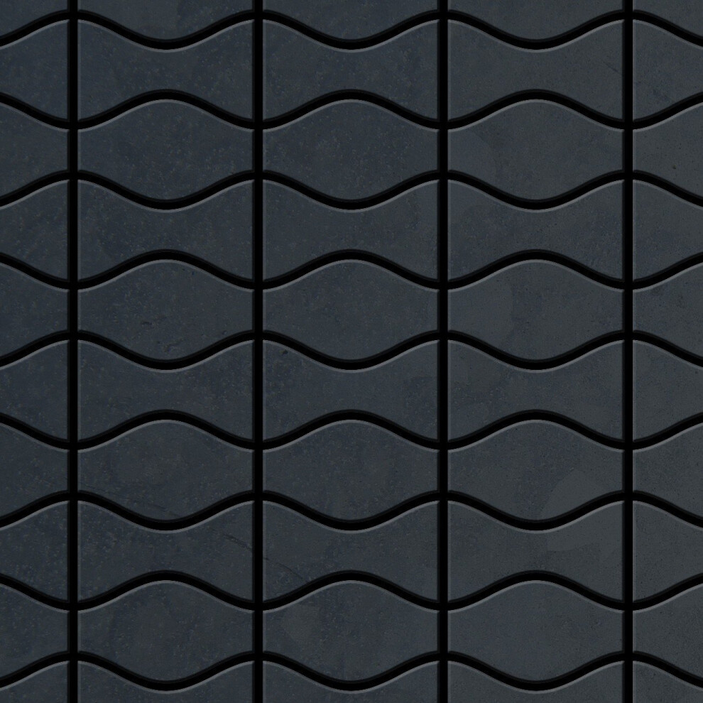 Metal Mosaic Tile Raw Steel Mill Grey 1.6Mm Kismet & Karma-Rs 4250691729056