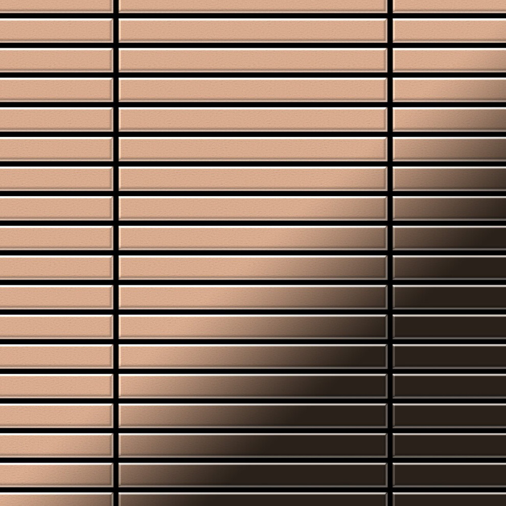 Metal Mosaic Tile Copper Mill Copper 1.6Mm Linear-Cm 4250691729179