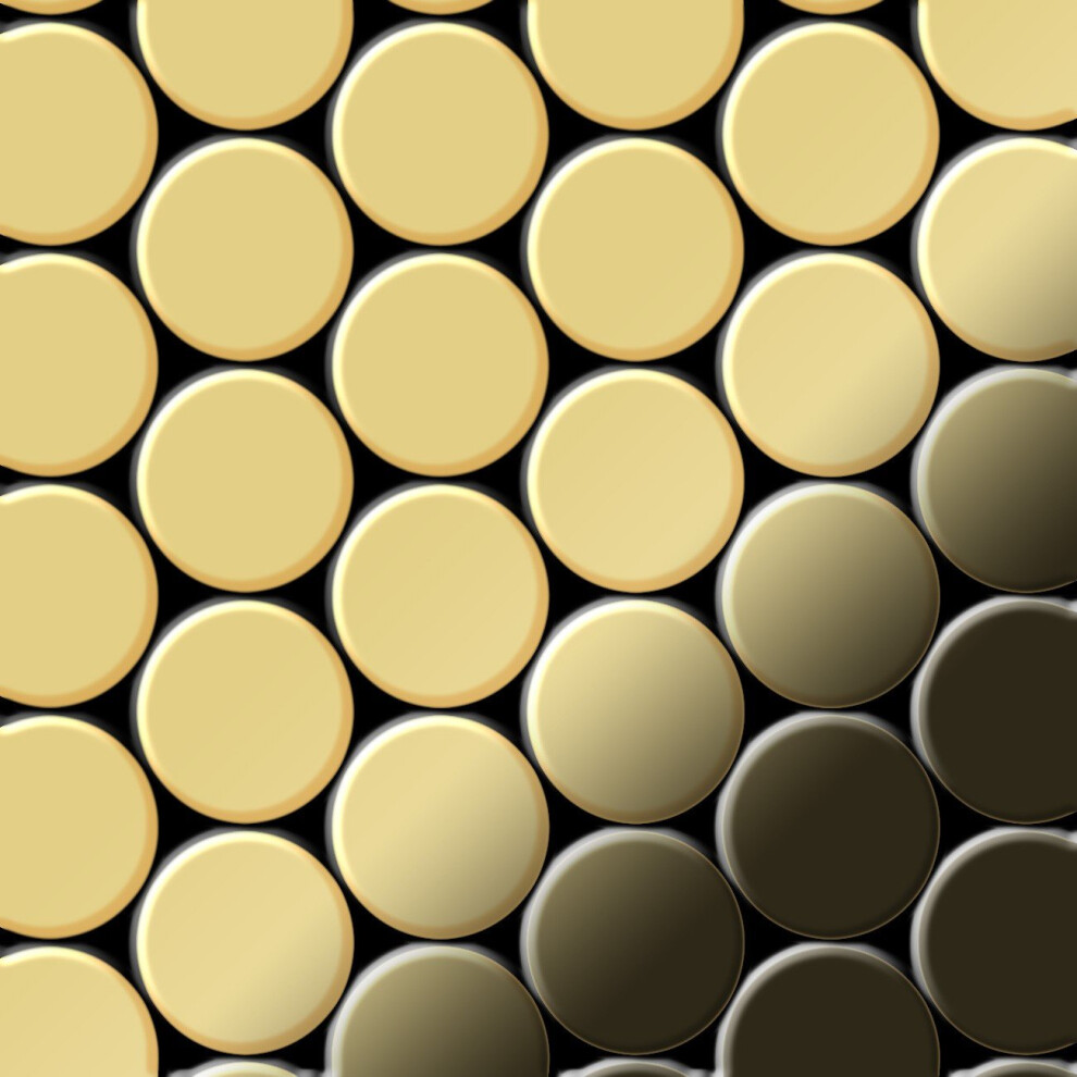 Metal Mosaic Tile Brass Mill Gold 1.6Mm Dome-Bm 4250691727649