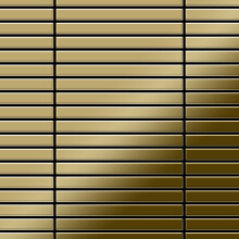 Metal Mosaic Tile Titanium Gold mirror gold 1.6mm Linear-Ti-GM