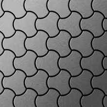 Metal Mosaic Tile Stainless Steel marine brushed grey 1.6mm Ubiquity-S-S-MB