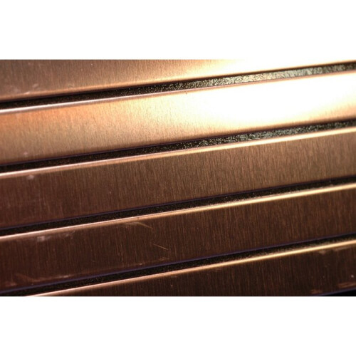 Metal Mosaic Tile Titanium Amber brushed copper 1.6mm Linear-Ti-AB 2