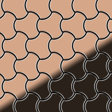 Metal Mosaic Tile Copper mill copper 1.6mm Ubiquity-CM