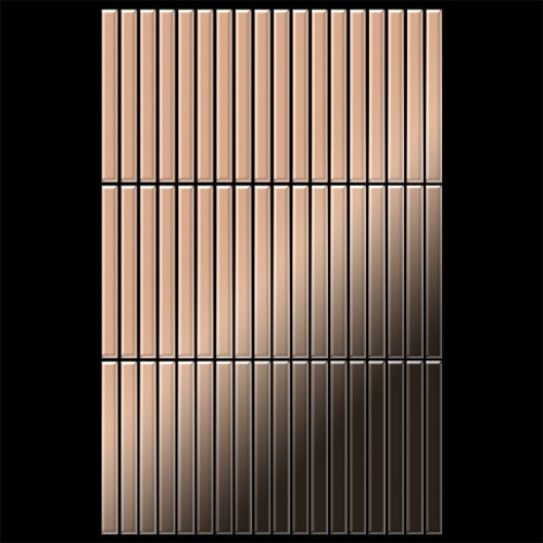 Metal Mosaic Tile Copper mill copper 1.6mm Linear-CM 1