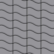 Metal Mosaic Tile Stainless Steel matt grey 1.6mm Flux-S-S-MA