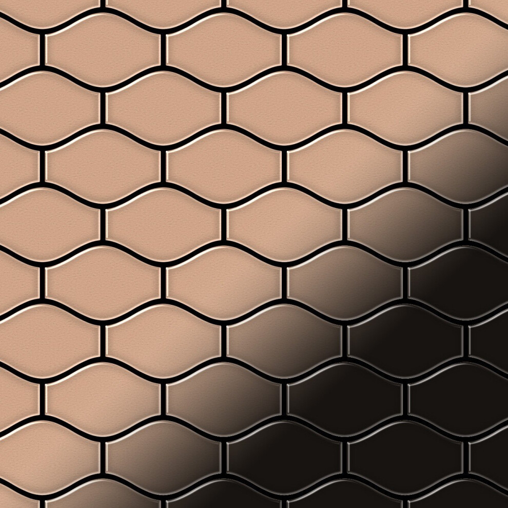 Metal Mosaic Tile Copper Mill Copper 1.6Mm Karma-Cm 4250691728615