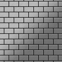 Metal Mosaic Tile Stainless Steel marine brushed grey 1.6mm House-S-S-MB