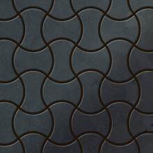 Metal Mosaic Tile Raw Steel mill grey 1.6mm Infinit-RS