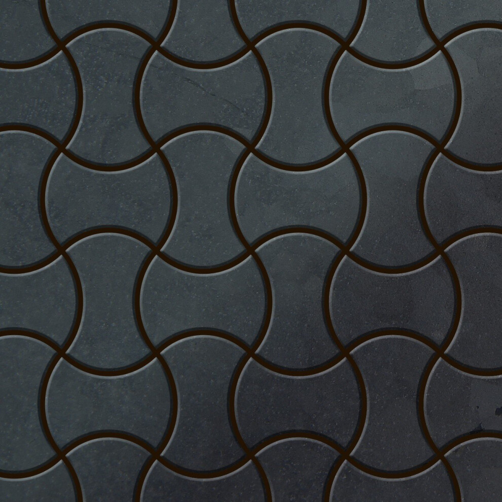Metal Mosaic Tile Raw Steel Mill Grey 1.6Mm Infinit-Rs 4250691728493