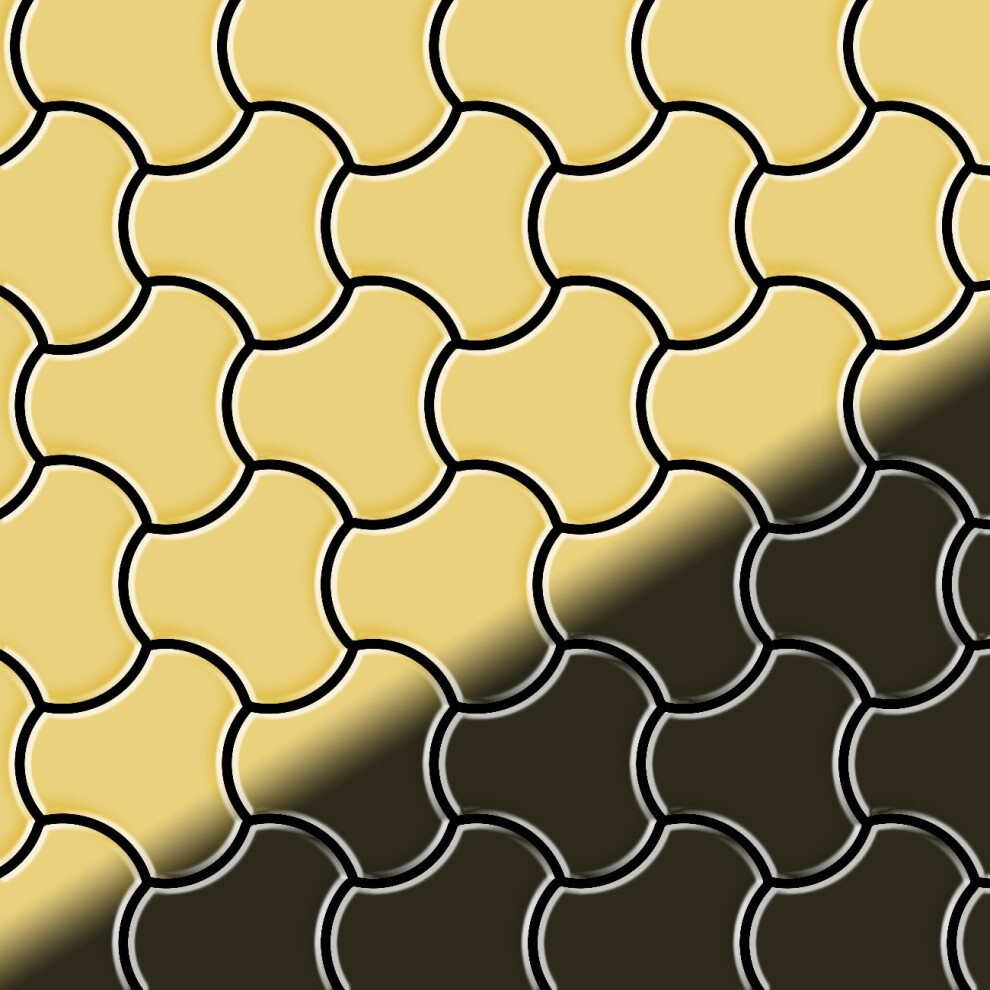 Metal Mosaic Tile Brass Mill Gold 1.6Mm Ubiquity-Bm 4250691730304