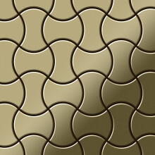 Metal Mosaic Tile Brass mill gold 1.6mm Infinit-BM