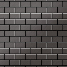 Metal Mosaic Tile Titanium Smoke brushed dark grey 1.6mm House-Ti-SB