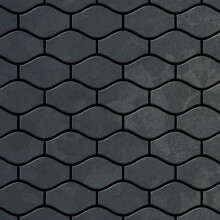 Metal Mosaic Tile Raw Steel mill grey 1.6mm Karma-RS