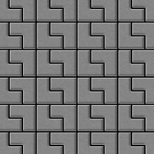 Metal Mosaic Tile Stainless Steel brushed grey 1.6mm Kink-S-S-B