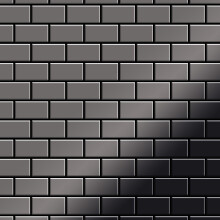 Metal Mosaic Tile Titanium Smoke mirror dark grey 1.6mm House-Ti-SM