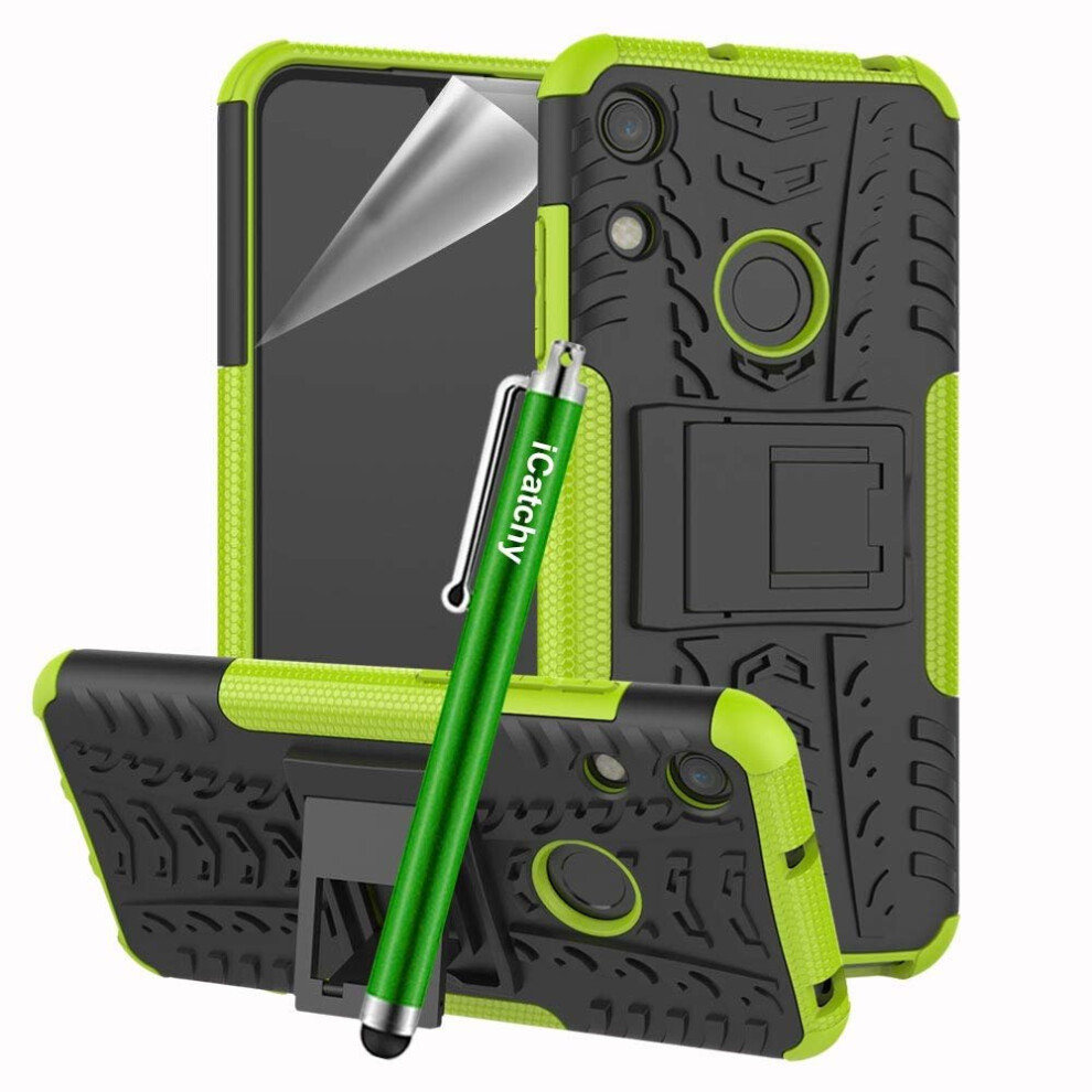 (Lime) For Huawei Y6 2019 Armor Rugged Shockproof Case Green 5056298002818