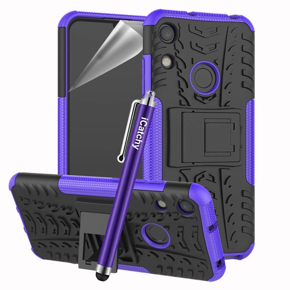 (Purple) For Huawei Y6 2019 Armor Rugged Shockproof Case Purple 5056298002832