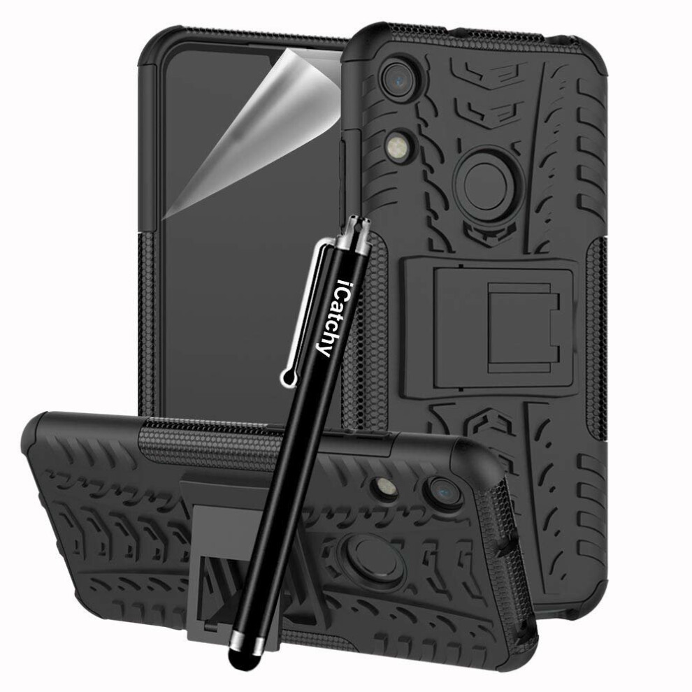 (Black) For Huawei Y6 2019 Armor Rugged Shockproof Case Black 5056298002795
