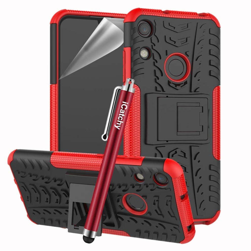 (Red) For Huawei Y6 2019 Armor Rugged Shockproof Case Red 5056298002849
