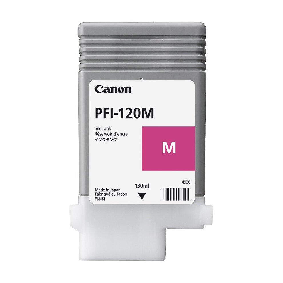 Canon Pfi-120 Magenta 130Ml Ink (Tm-200,205,300,305) Pink