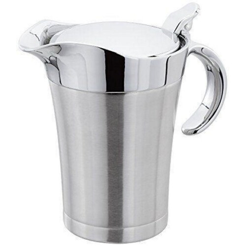 Kabalo Stainless Steel Gravy Boat Large Double Insulated Sauce Serving Jug Pourer 500ml