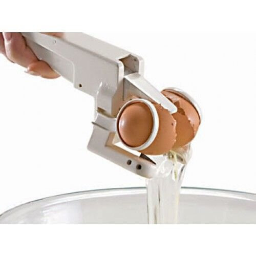 Kabalo 2-in-1 Handheld Egg Cracker & Yolk/White Separator - Easy Egg Prep Gadget B-XKW024