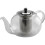 Kabalo 750ml Modern Contemporary Stylish Clear Glass & Stainless Steel Teapot with Loose Tea Leaf Infuser Kitchen Filter 1
