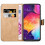 (Black) For Galaxy A50 Leather Wallet Magnetic Case Cover 2