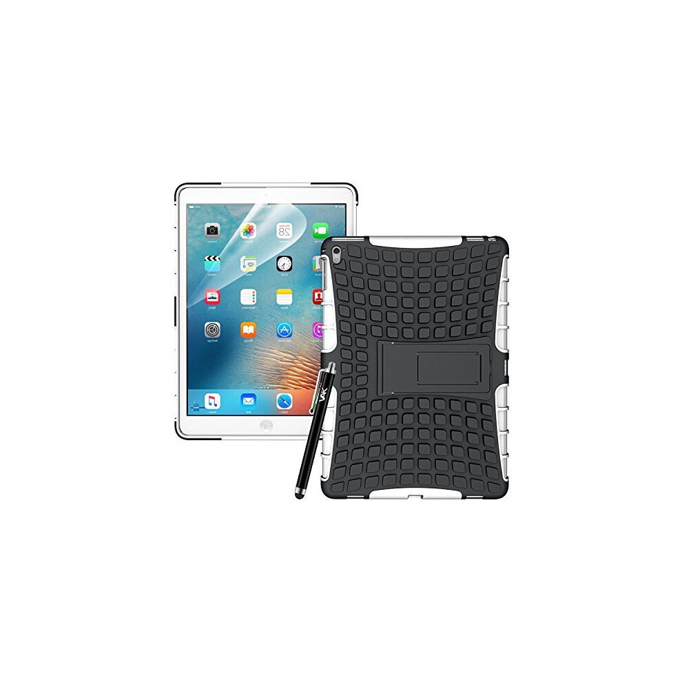 (White) For Ipad 9.7 2017 Tough Quality Shockproof Case White 5060566910644