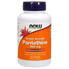NOW Foods, Dubbel Sterke Pantethine, 600 mg, 60 Zachte Capsules
