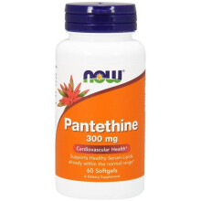 Maintenant, les aliments compl tent la pant thine (coenzyme un pr curseur) 300 mg de sant cardiovasculaire * 60 softgels