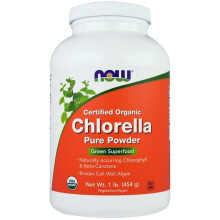 NOW Foods, Chlorella Certificata Biologica, Polvere Pura, 1 lb (454 g)