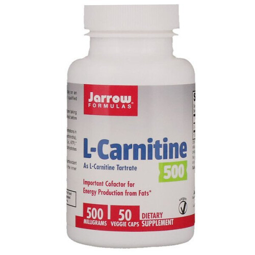 Jarrow Formulas, L-Carnitine, 500 mg, 50 Veggie Capsules