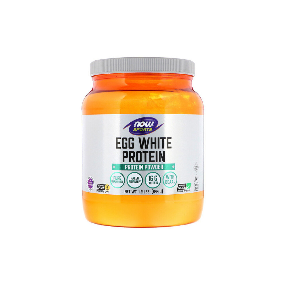 Now Foods, Egg White Protein, Protein Powder, 1.2 lbs (544 g)