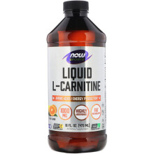 NOW Foods, Sport, L-Carnitină lichidă, Citrus, 16 fl oz (473 ml)