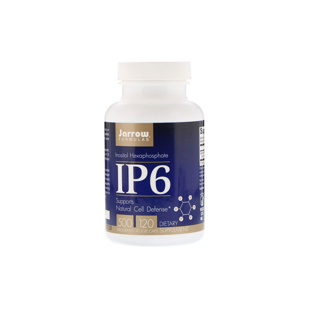 Jarrow Formulas, IP6, Inositol Hexaphosphate, 500 mg, 120 Veggie Caps
