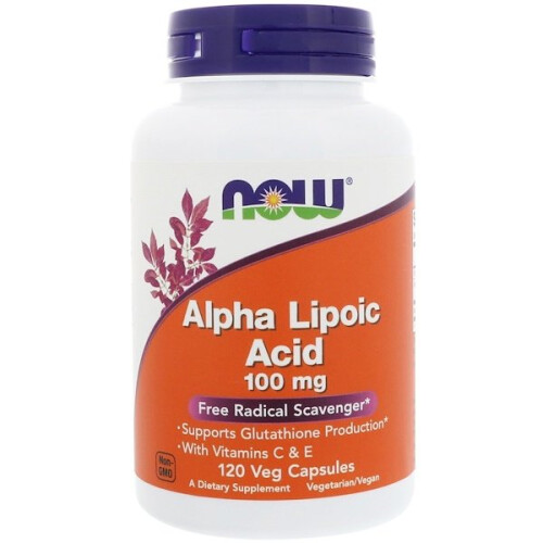 NOW Foods Νάου Φουντς, Alpha Lipoic Acid, 100 mg, 120 Φυτικά Φιαλίδια
