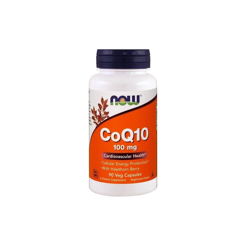 Now Foods Coq10 100 Mg With Hawthorn Berry - 90 Veg Capsules (Now-03212) Non-Gmo, Vegan