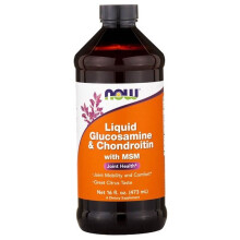 NOW Foods, Vloeibaar Glucosamine & Chondroitine met MSM, Citrus, 16 fl oz (473 ml)