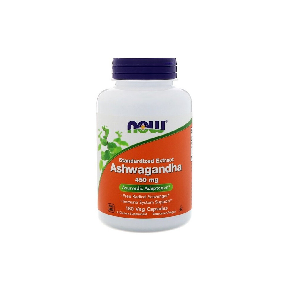 Now Foods , Ashwagandha, 450 Mg, 180 Veg Capsules