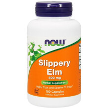 NOW Foods, Slippery Elm, 400 mg, 100 Veg Kapseln