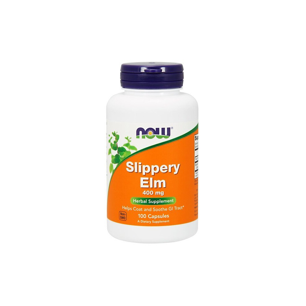 Now Foods , Slippery Elm, 400 Mg, 100 Capsules