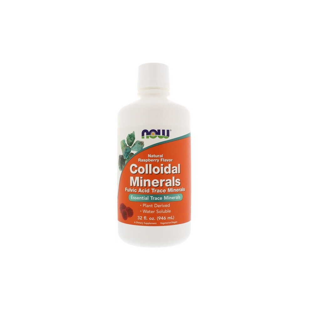 Now Foods , Colloidal Minerals, Natural Raspberry Flavor, 32 Fl Oz (946 Ml)