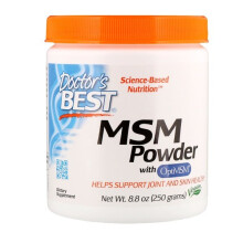 Doctor's Best, MSM em pó com OptiMSM, 250 g (8,8 oz)