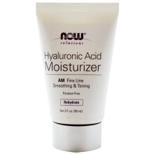 NOW Foods, Solutions, Hyaluronzuur AM Vochtinbrengende Creme, 2 fl oz (59 ml)