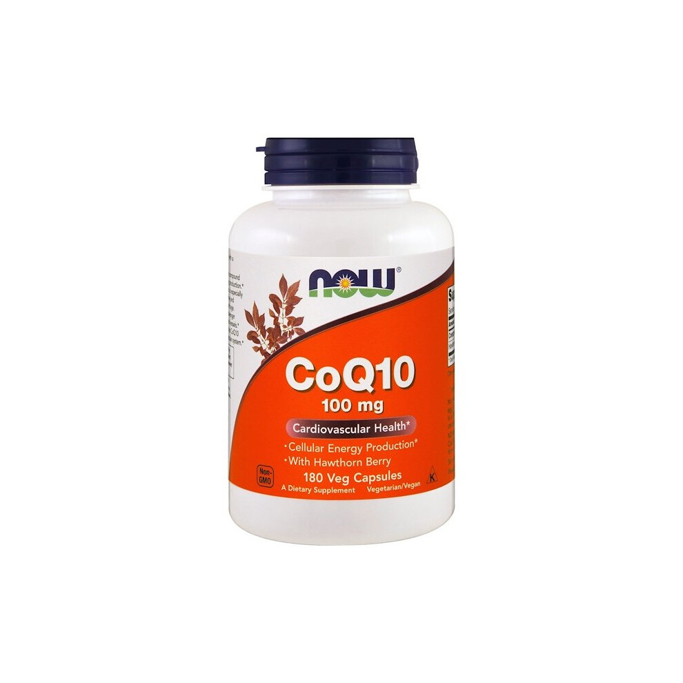 Now Foods , Coq10, With Hawthorn Berry, 100 Mg, 180 Veggie Capsules