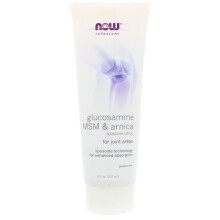 NOW Foods, Soluções, Glucosamina, MSM & Arnica, Lípoma de Lotion, 8 fl oz (237 ml)