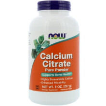NOW Foods, Citrat de Calciu, Pulbere Pură, 8 oz (227 g)