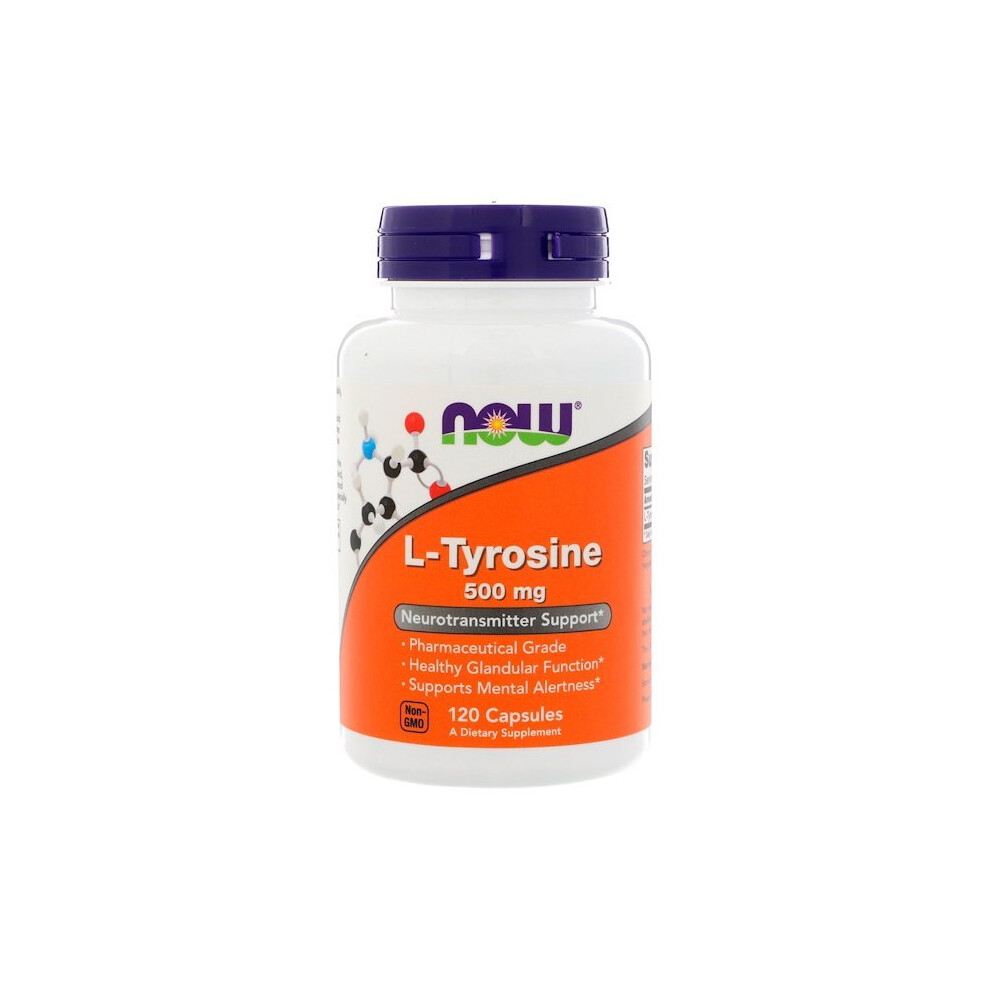 Now Foods, L-Tyrosine, 500 mg, 120 Capsules